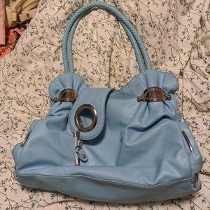 Baby blue purse